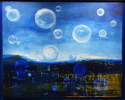 Atmosfera lunare - a Paint Artowrk by Maria Giacoma Vancheri